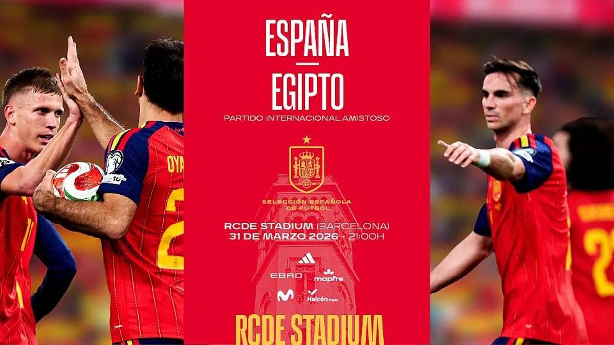 España se enfrentará a Egipto en Barcelona