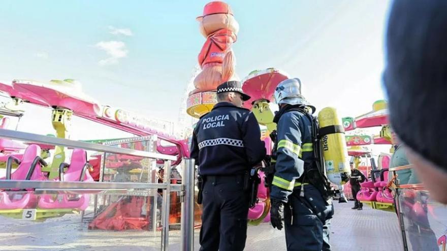 Tres heridos al explotar el motor de una atracción en la feria de El Puerto de Santa María