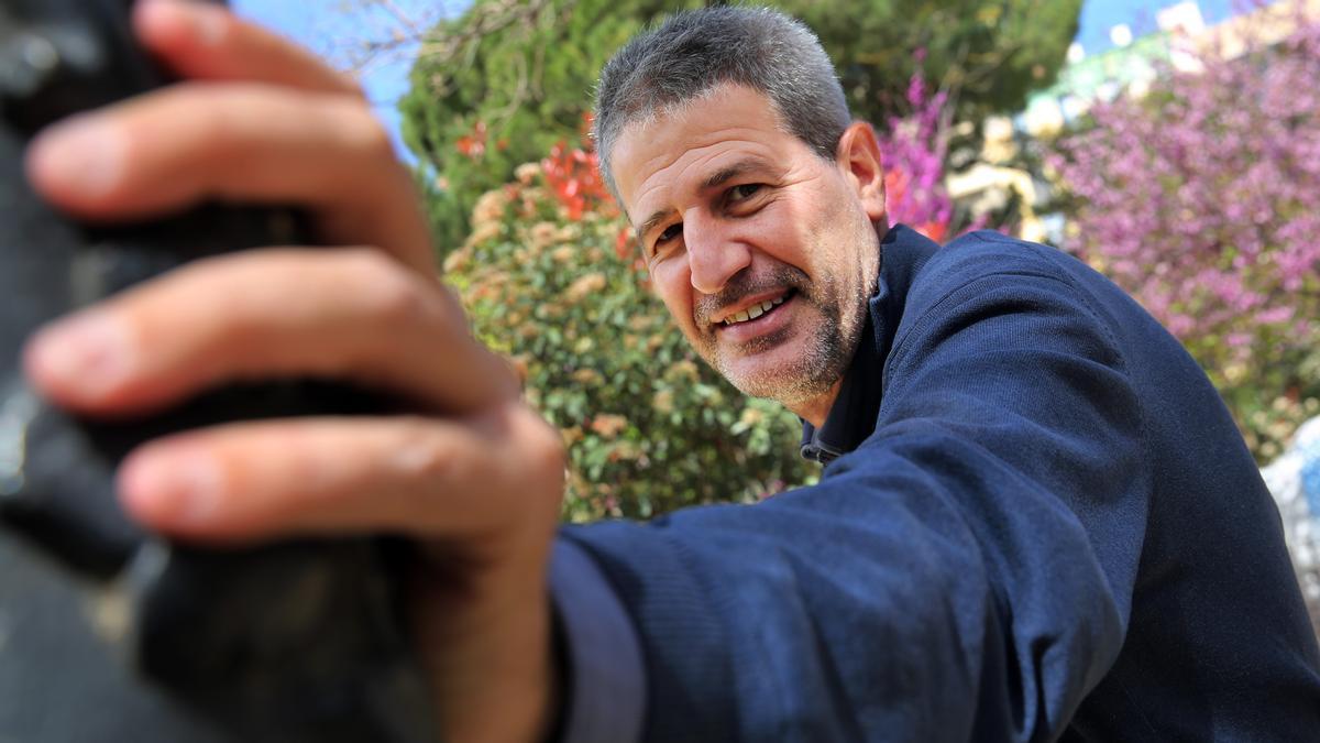 Manolo Márquez, entrenador del Hyderabad, en Barcelona.