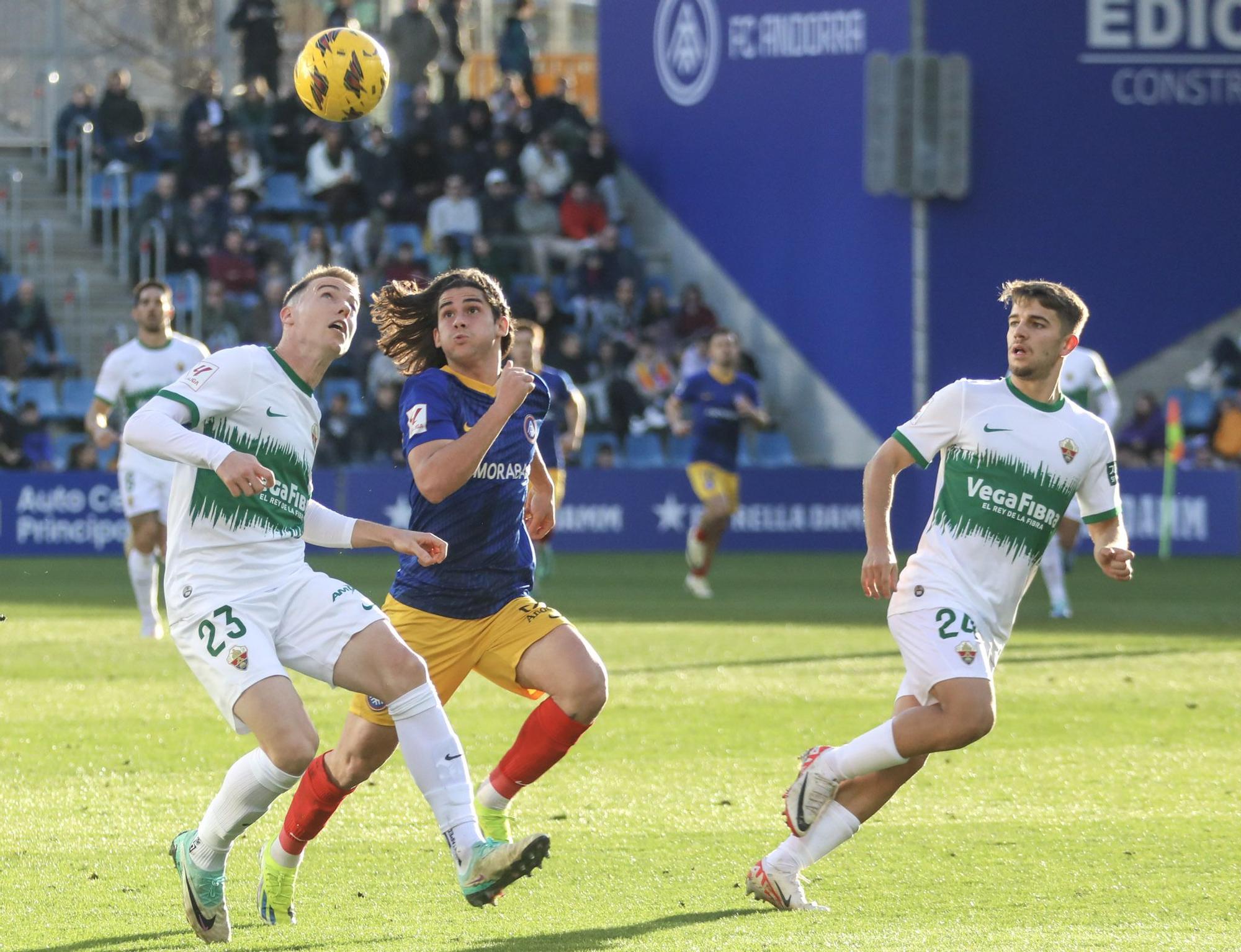 Así ha sido el partido entre el FC Andorra y Elche CF