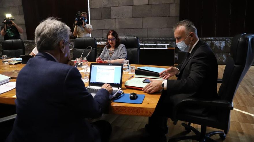 Consejo de Gobierno presidido por Ángel Víctor Torres