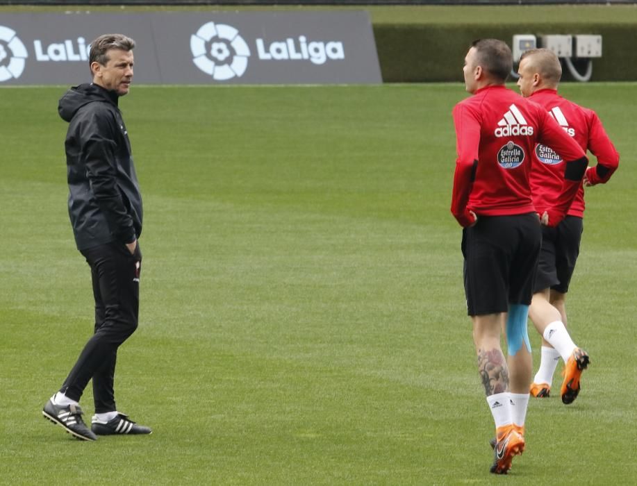 Último entrenamiento del Celta antes de vsitar el Bernabéu // Alba Villar