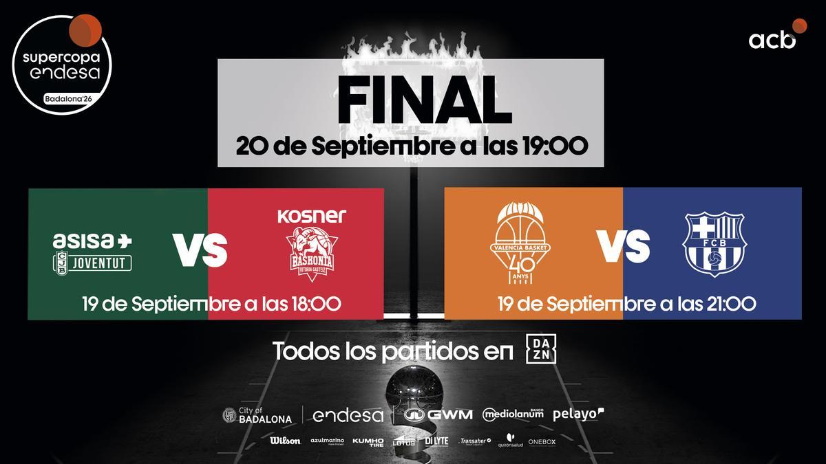 La ACB definió el calendario de juego del Barça en la Supercopa Endesa