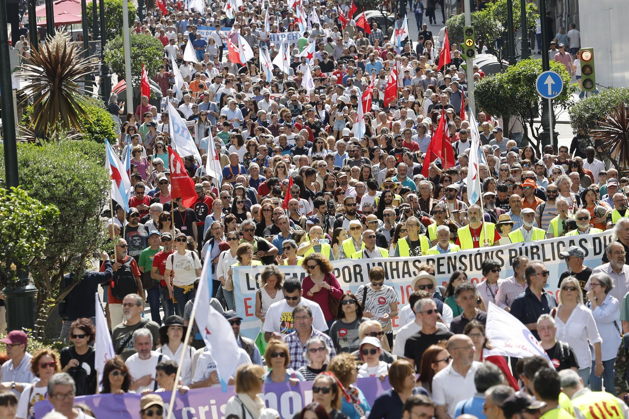 Primero de Mayo: las manifestaciones del Día del Trabajo toman Vigo