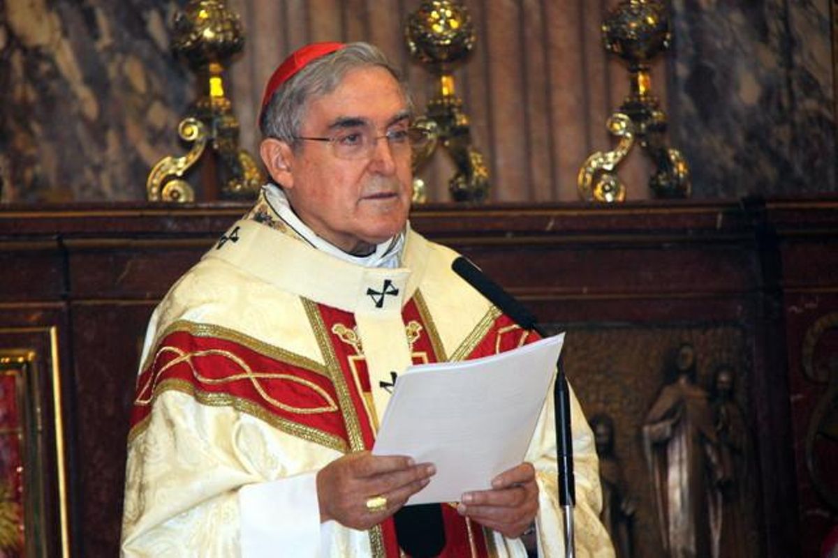 L’arquebisbe de Barcelona, Lluís Martínez Sistach, durant l’homilia de la Mercè, aquest dijous. L’arquebisbe de Barcelona, Lluís Martínez Sistach, durant l’homilia de la Mercè, aquest dijous.