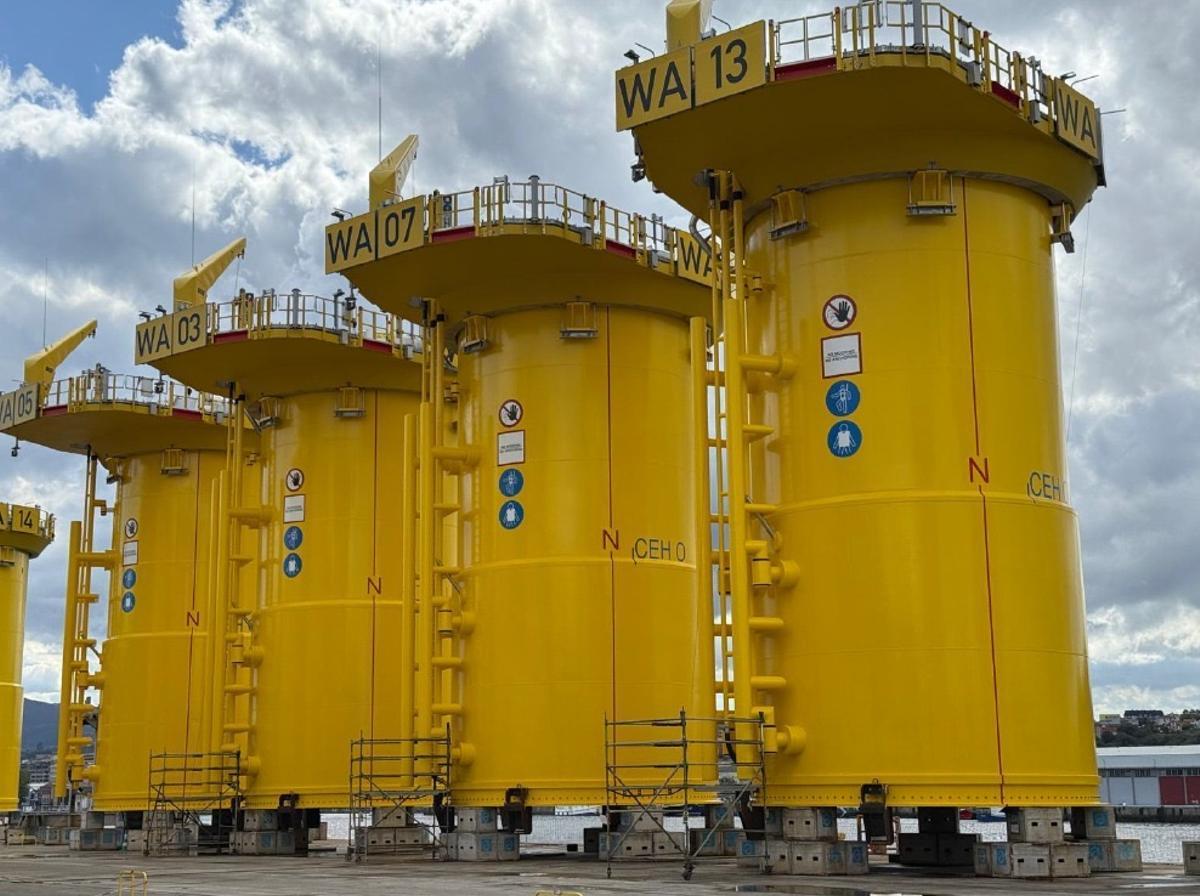 La plataforma 'offshore' Windanker, en el Mar del Norte, una de las que tiene aplicados los revestimientos creados por RTS específicamente para aislamiento anticorrosivo en el mar
