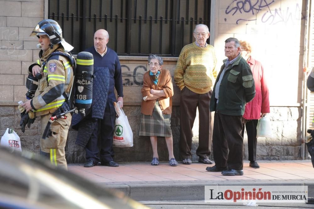 Incendio en un piso en San Andrés