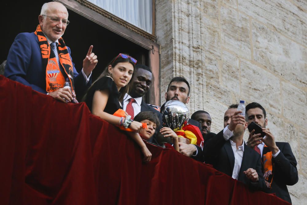 Actos de celebración del Valencia Basket