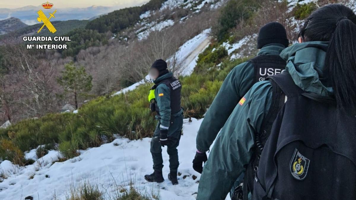La Guardia Civil auxilia a dos senderistas desorientadas en el Parque Natural del Moncayo.