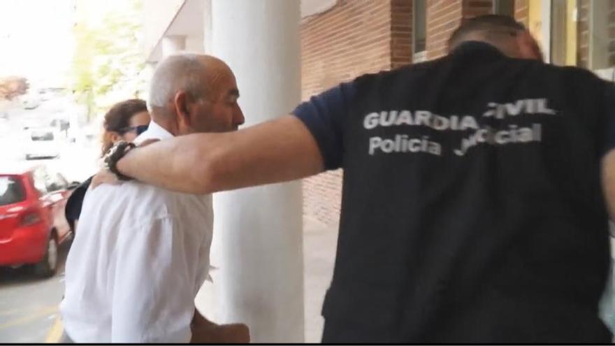 El Ermitaño cuando fue detenido.