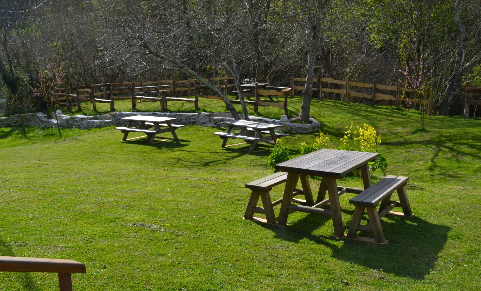 Zona de parrilla y terraza al aire libre que han incorporado recientemente a su establecimiento.