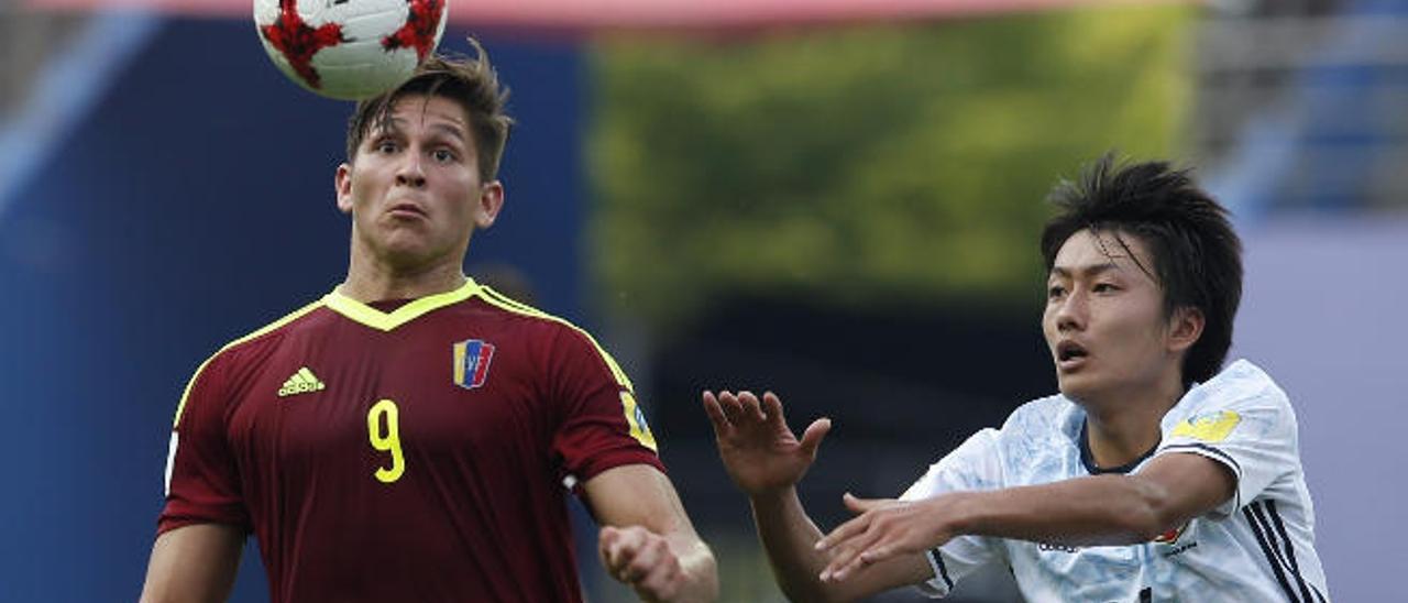 Ronaldo Peña, durante un partido de este Mundial sub 20 con Venezuela.