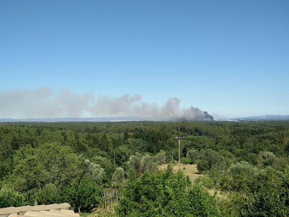 Incendi a Santa Coloma de Farners.