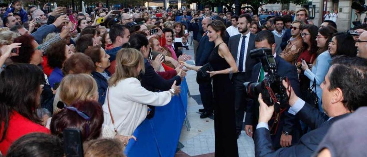 La Reina, el pasado jueves, en el paseo de Begoña.