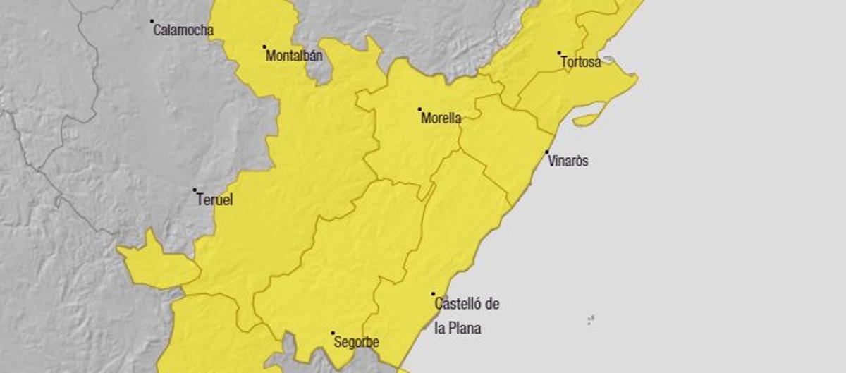 Alerta amarilla en Castellón