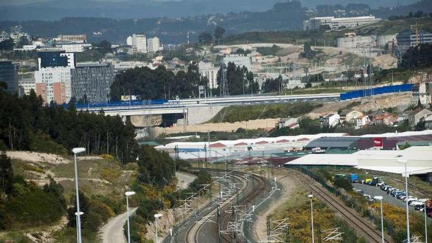 Tendido ferroviario en Vío.