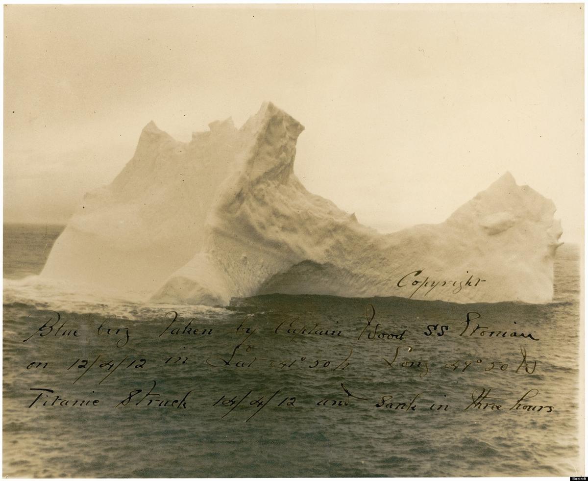 La histórica fotografía del iceberg que hundió al Titanic