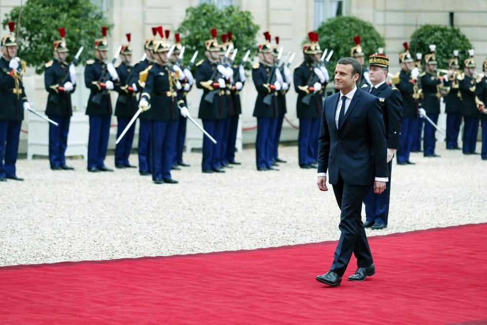 La toma de posesión de Emmanuel Macron.