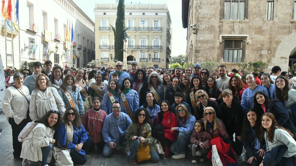 Las fallas de Tavernes de la Valldigna y Oliva representan a la Safor en la recepción de la Diputación de Valencia