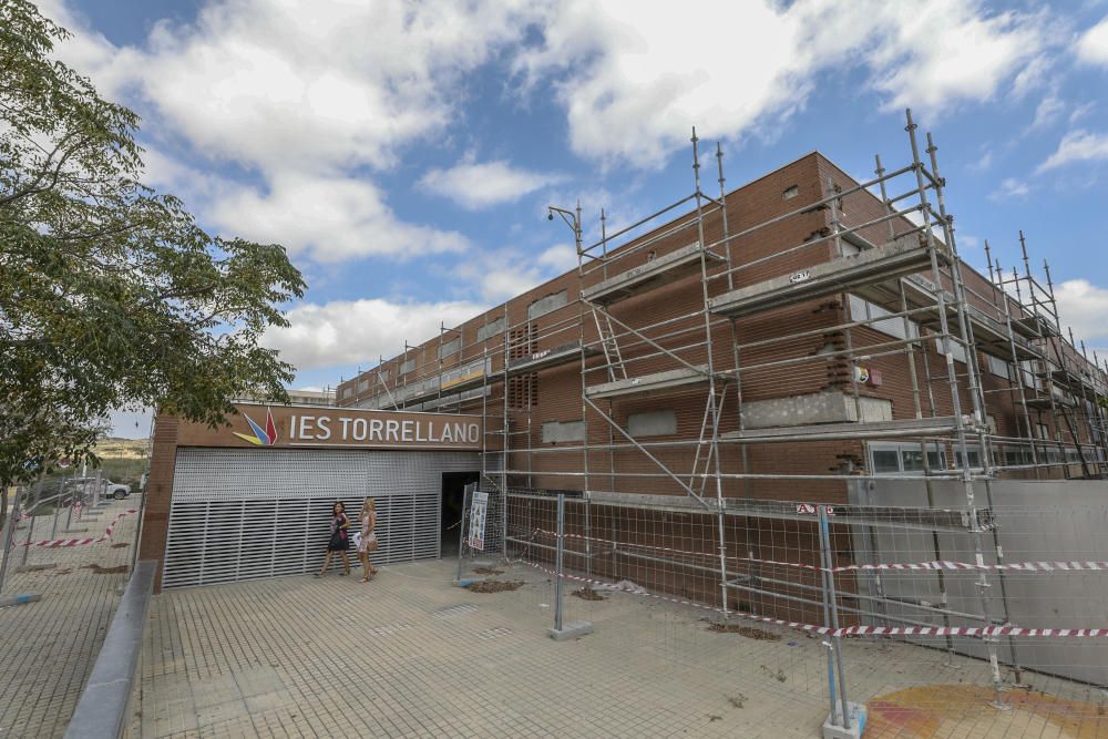 Obras en el Instituto de Torrellano