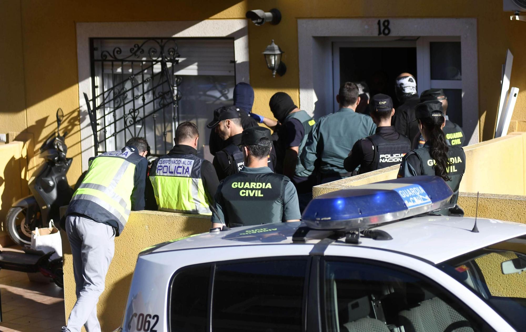 La macro operación en la que han detenido a 'El Karateca', en imágenes