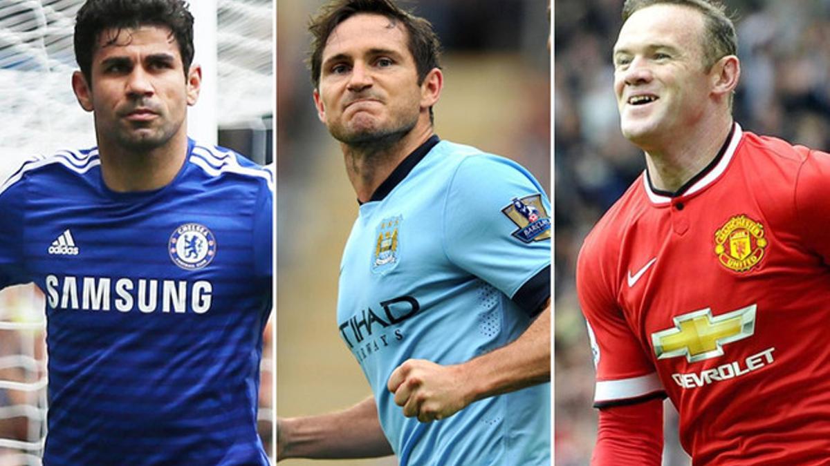 Costa, Lampard y Rooney, protagonistas de la jornada de la Premier