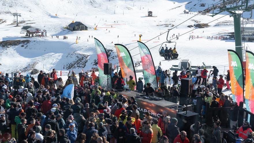 Las estaciones de Aramón cerraron el 2024 por todo lo alto: campanadas internacionales, fiesta y buen tiempo