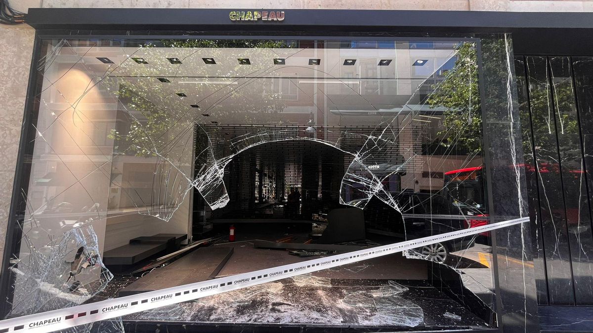 Así ha quedado la histórica tienda de lujo en la que han robado en pleno centro de València