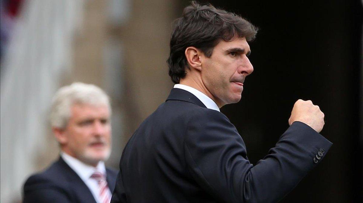 Aitor Karanka, durante su etapa en el banquillo del Middlesbrough