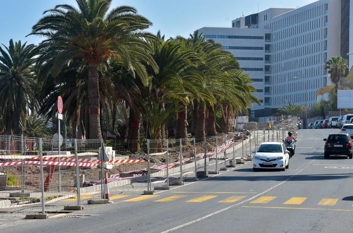 04-03-2020 LAS LPALMAS DE GRAN CANARIA. Obras de la metroguagua paralizadas en la calle Alicante. Fotógrafo: ANDRES CRUZ  | 04/03/2020 | Fotógrafo: Andrés Cruz