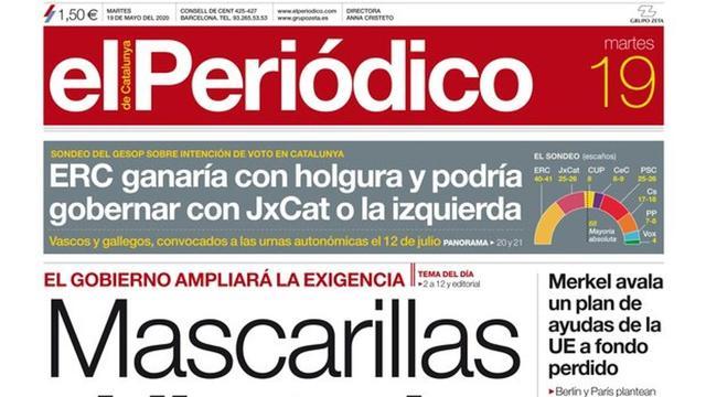 portada el periódico 19 mayo 2020