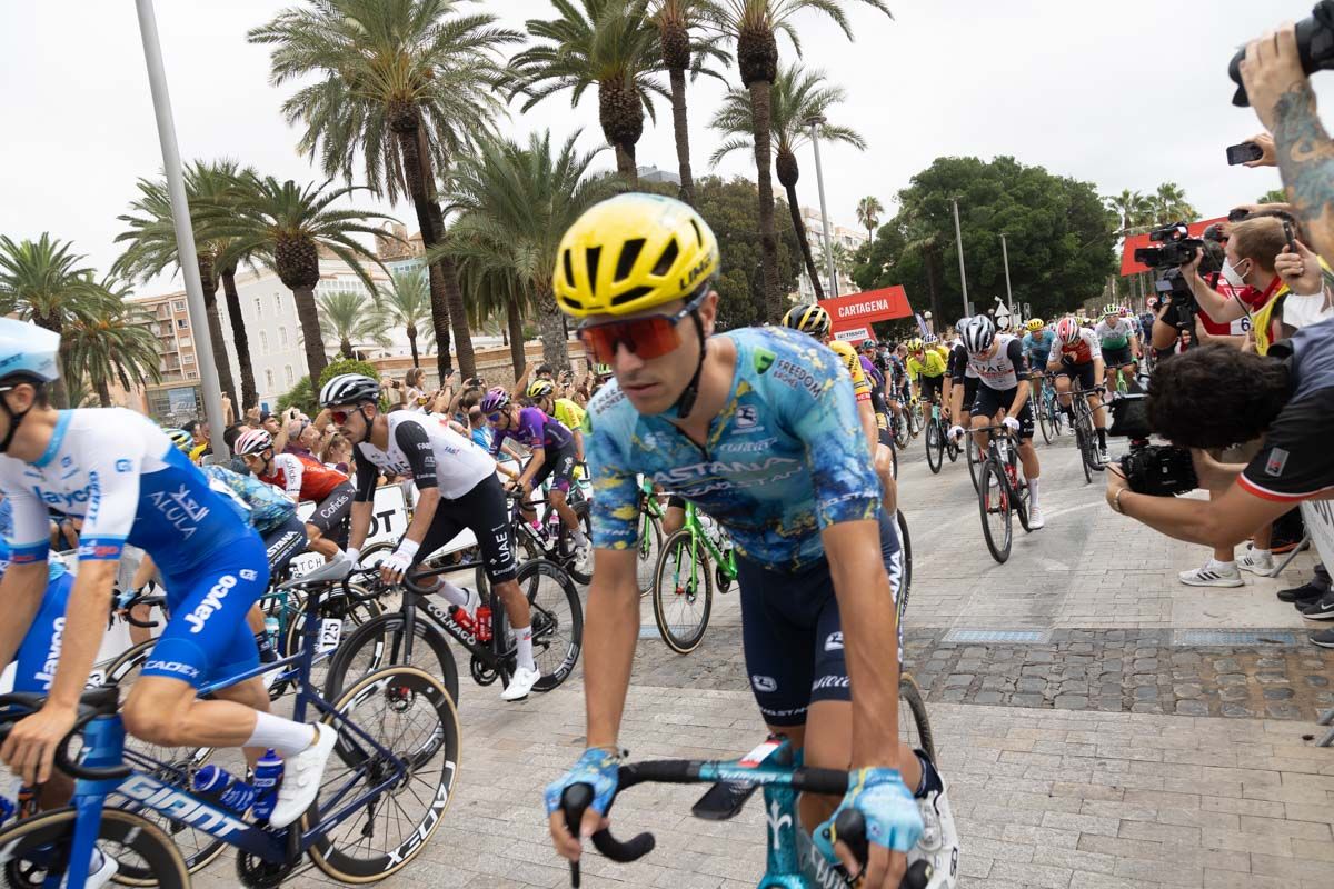 Las mejores fotos de la salida de la Vuelta a España desde Cartagena