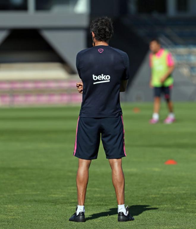 Las imágenes del entreno del Barça