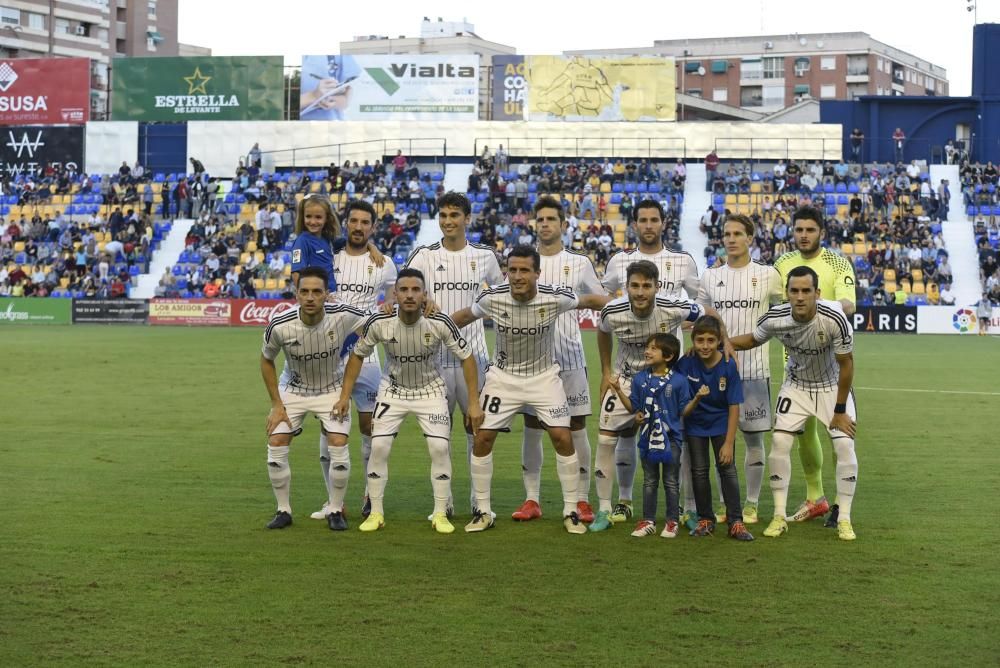 El partido entre el Murcia y el Oviedo, en imágenes