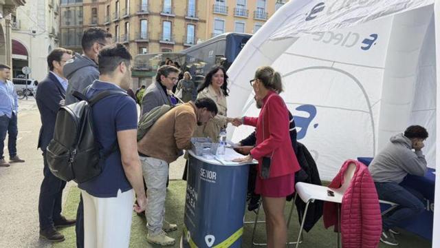 Ruta del Empleo de  Clece y Aragón Emplea en Huesca.