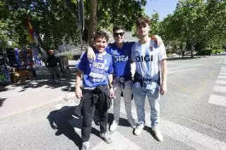 En imágenes: El oviedismo tiñe Madrid de azul en una previa muy asturiana
