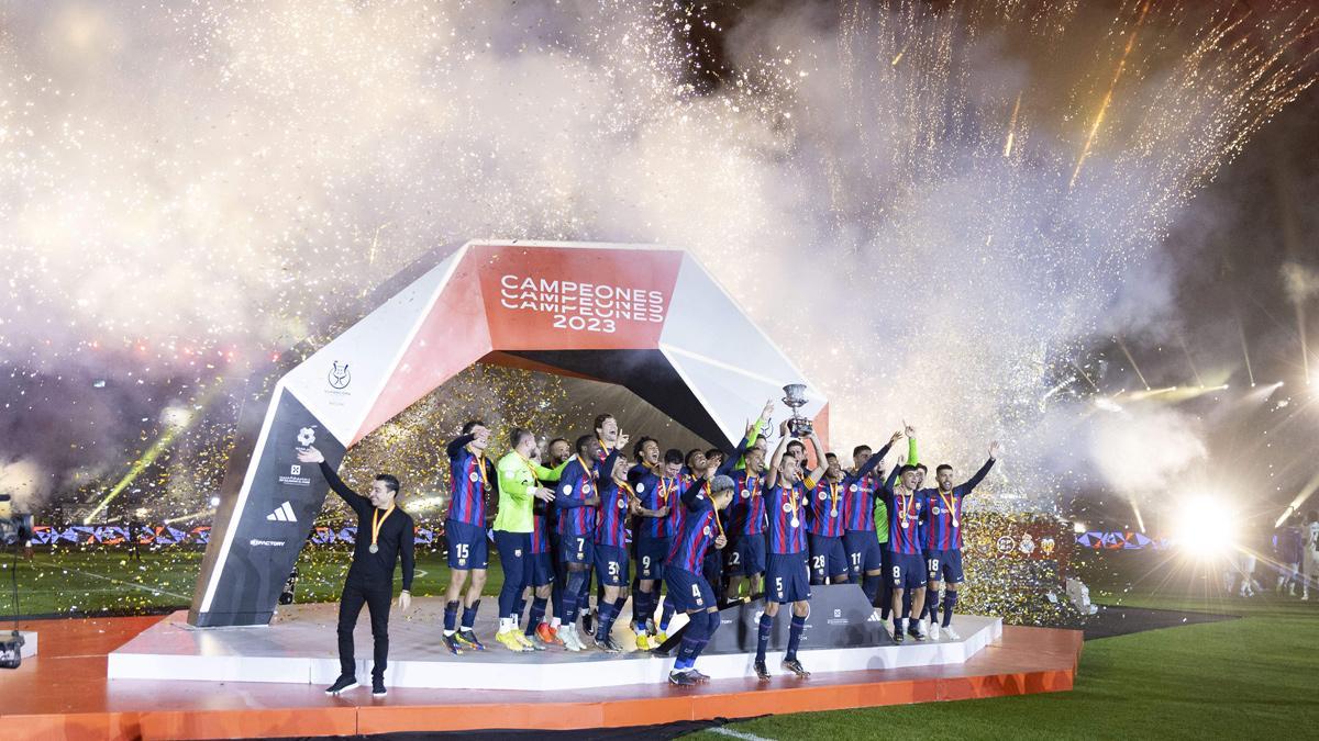 El Barça festejó a lo grande el título