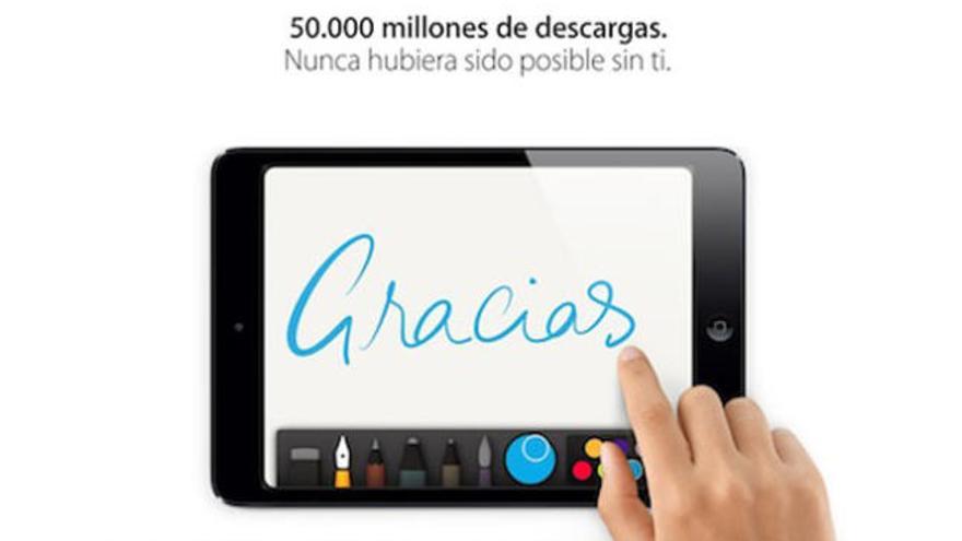 Apple celebró sus 50.000 millones de descargas