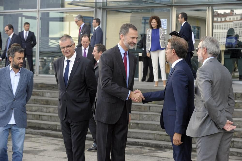 El rey en A Coruña con la Empresa Familiar