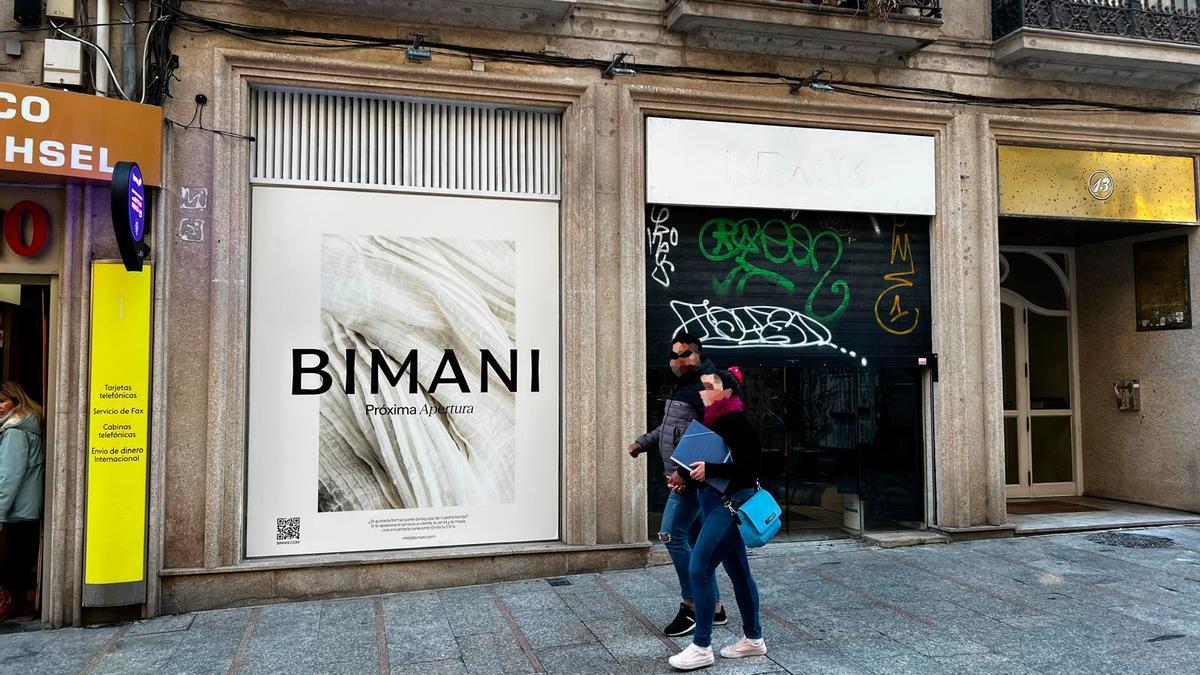 La marca Bimani lista para abrir tienda en Vigo.