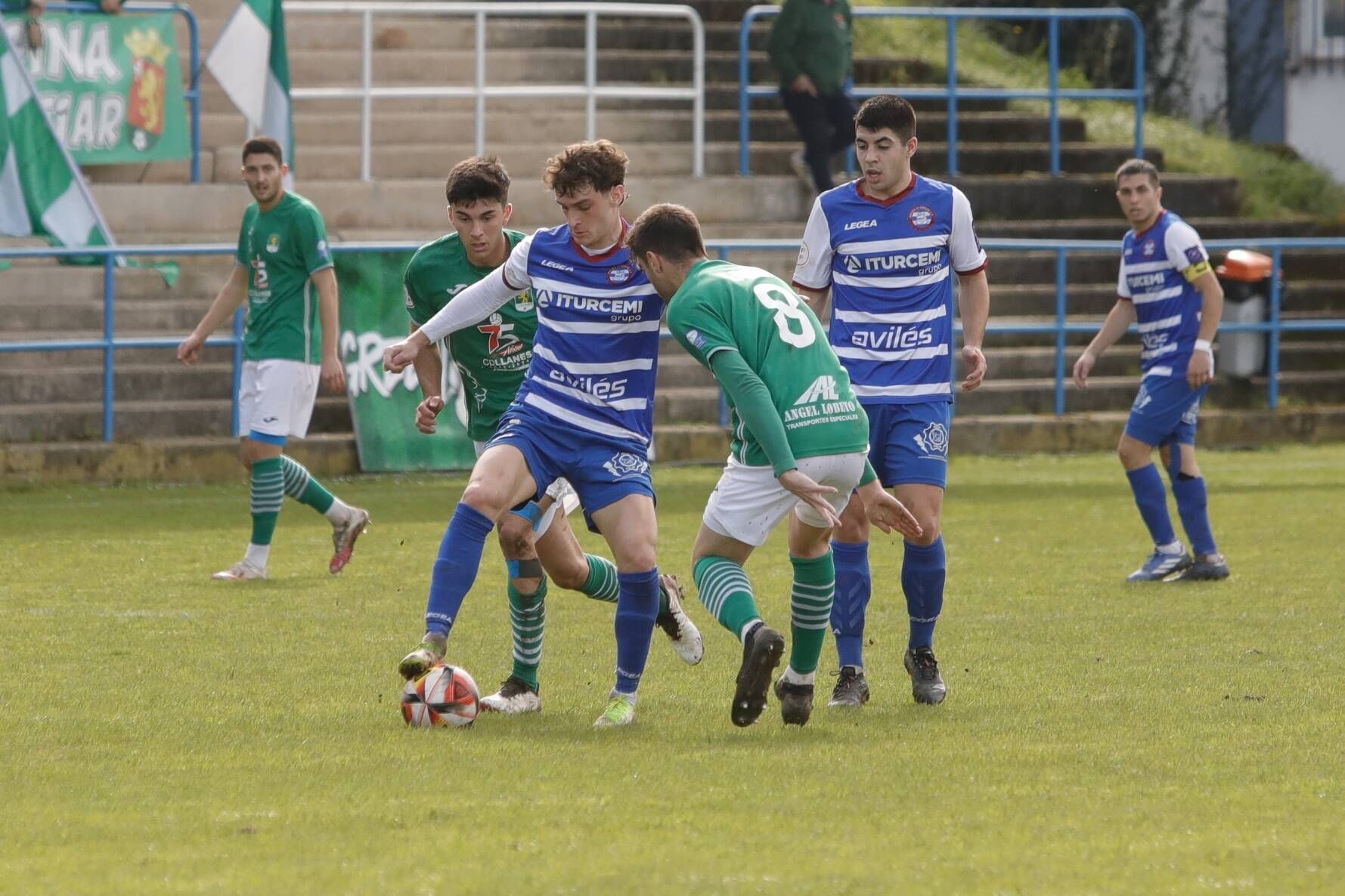 La vigésimo primera jornada del grupo asturiano de Tercera Federación, en imágenes