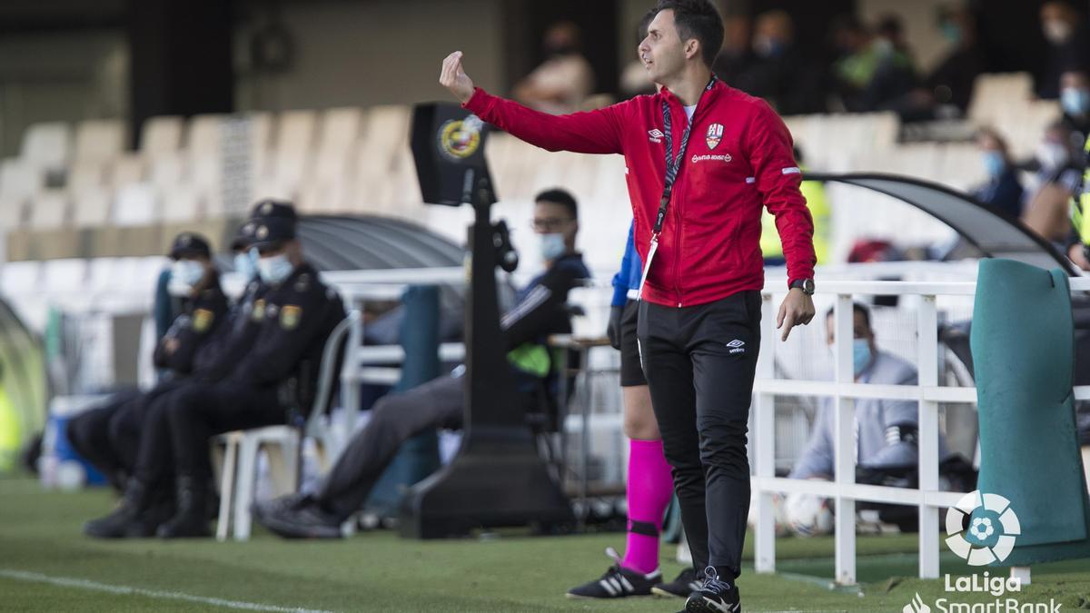 Sergio Rodríguez, entrenador de la Unión Deportiva Logroñés.