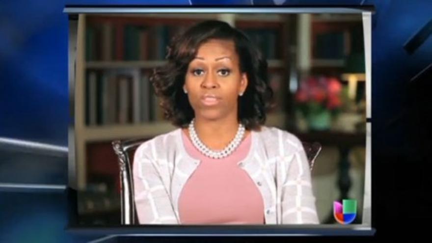 Michelle Obama se atreve con el castellano en un magacín televisivo