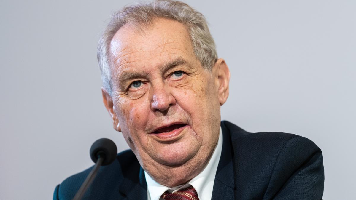 El presidente de República Checa, Milos Zeman.