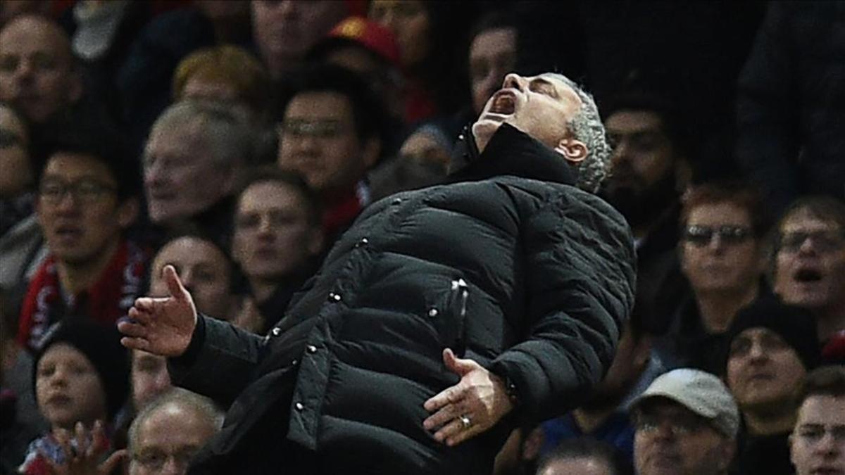 Mourinho vivió con intensidad el partido contra el Tottenham