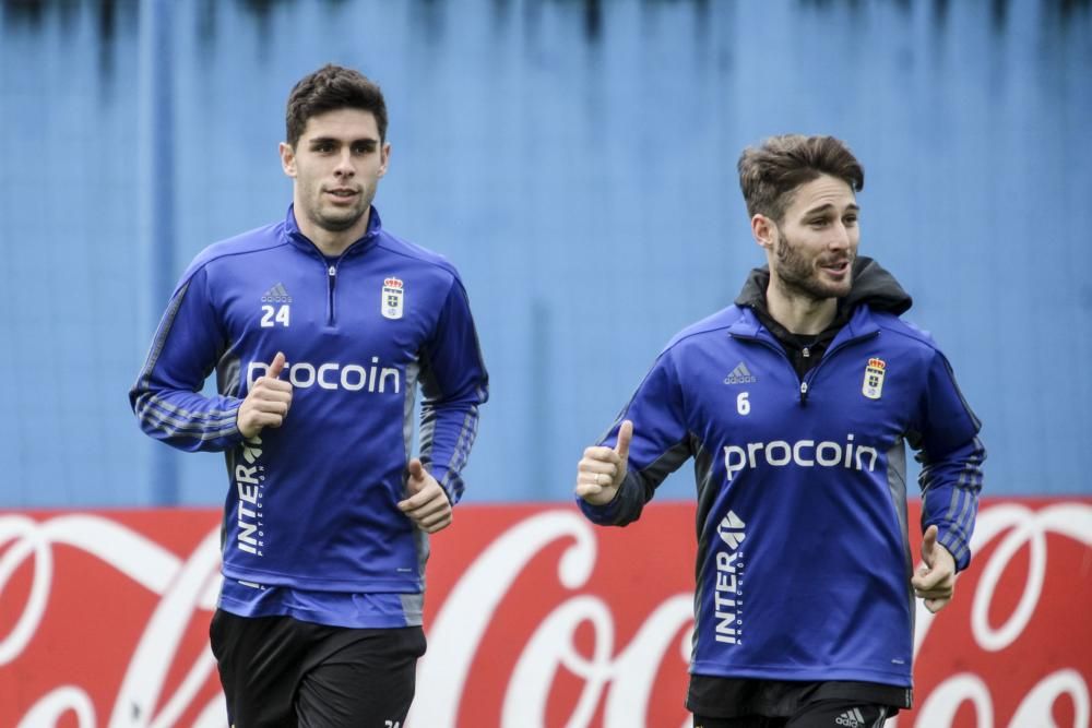 Entrenamiento del Real Oviedo en El Requexón