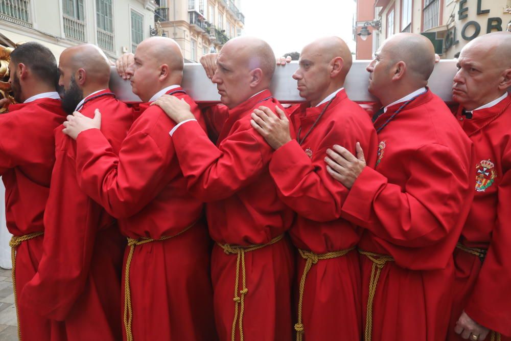 Las imágenes de la procesión de la Sagrada Cena, en el Jueves Santo de la Semana Santa de Málaga