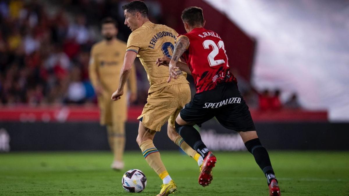 Lewandowski, en Palma.