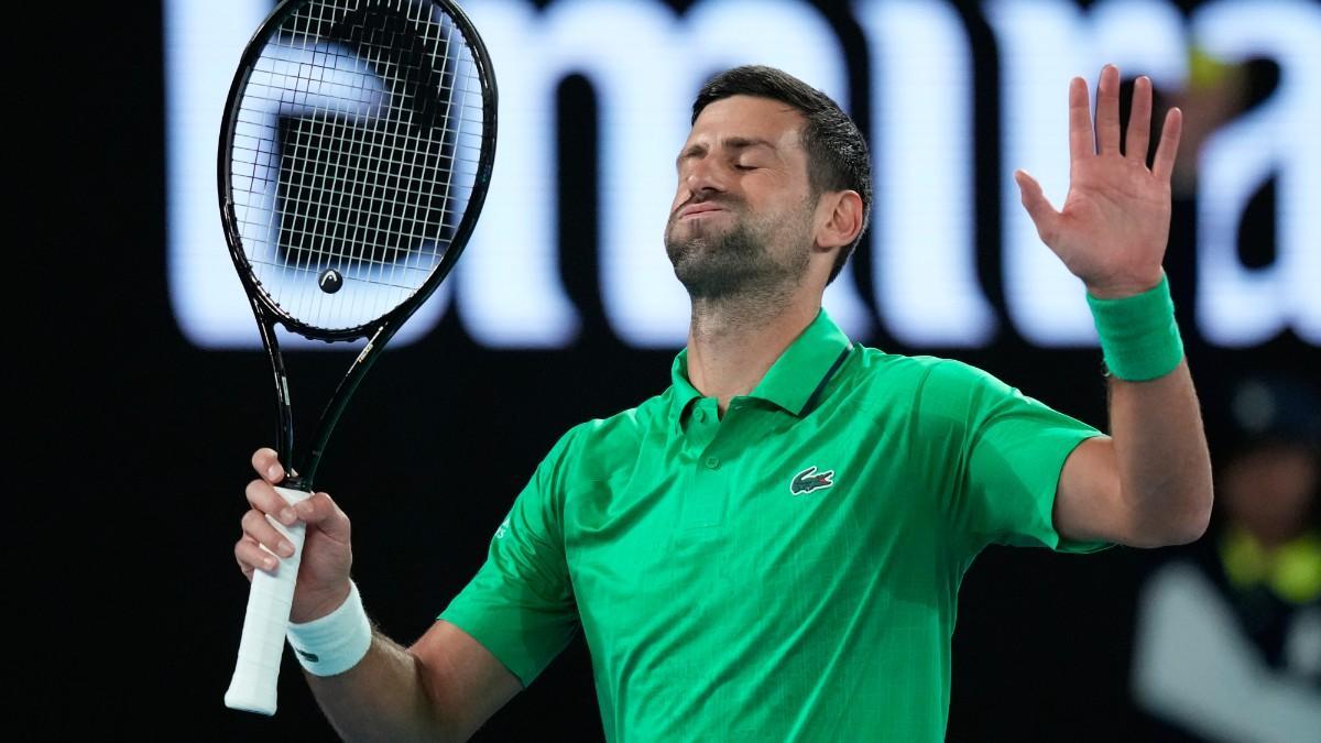 Novak Djokovic, durante el Open de Australia