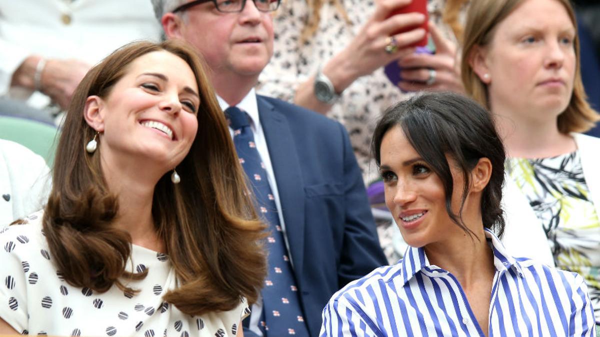 Kate Middleton y Meghan Markle, juntas en el palco en Wimbledon